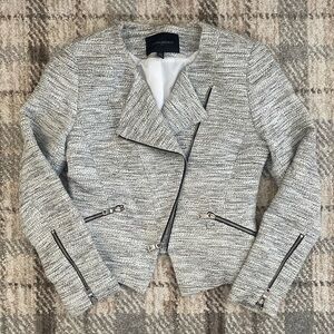 💐 Banana Republic Blazer Zip Up Tweed 00P